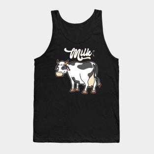 Cute Cow Milk Tank Top